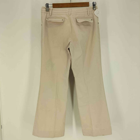 クレージュ courreges 90-00S ポケットボタン フロントフック ストレート パンツ レディース 40