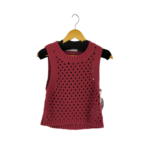 マウジー moussy CROCHET ニットタンク レディース FREE