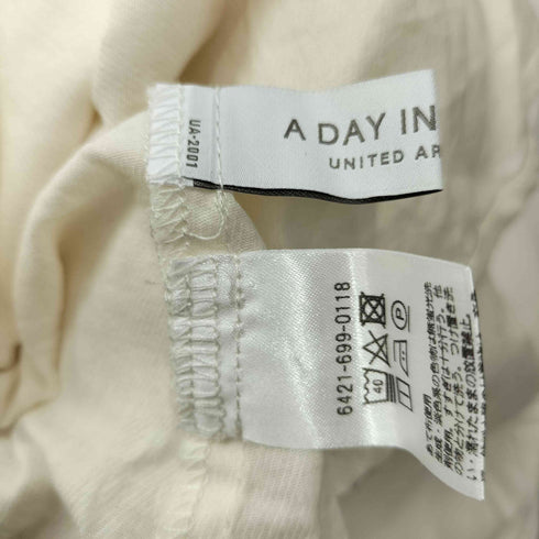 アデイインザライフユナイテッドアローズ A day in the life UNITED ARROWS ピンタック パフスリーブ 2WAY ブラウス レディース FREE