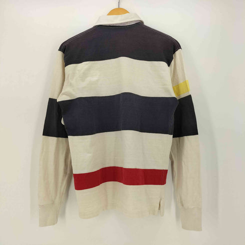 ポロバイラルフローレン Polo by RALPH LAUREN ポニー刺繍 ボーダー ラガー シャツ メンズ import:M