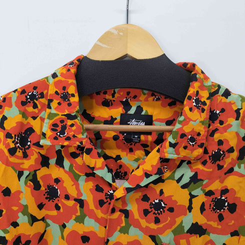 ステューシー Stussy POPPY SS SHIRT オープンカラーアロハシャツ メンズ JPN:M