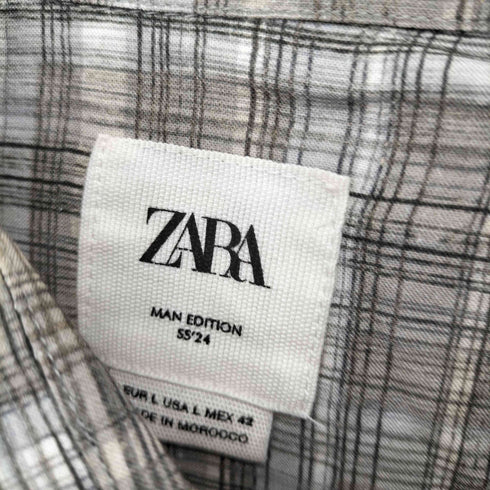 ザラマン ZARA MAN LIMITED EDITION CHECK SHIRT メンズ import:L