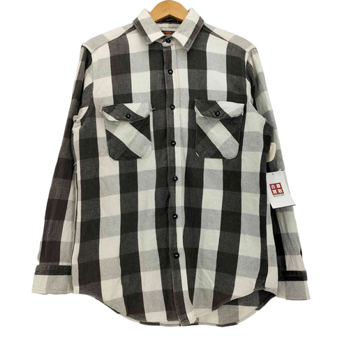90S GREATLAND フラップポケット チェック柄 L/S レギュラー カラー シャツ メンズ import:M