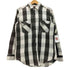90S GREATLAND フラップポケット チェック柄 L/S レギュラー カラー シャツ メンズ import:M