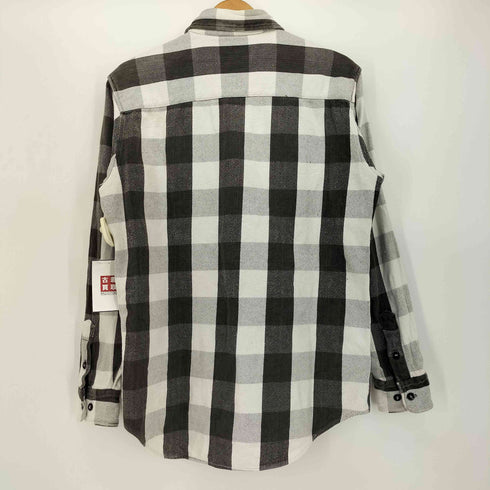 90S GREATLAND フラップポケット チェック柄 L/S レギュラー カラー シャツ メンズ import:M