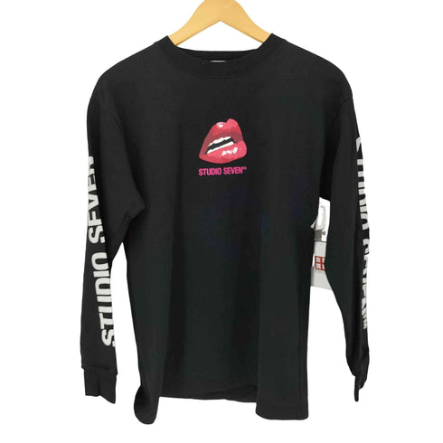 スタジオセブン STUDIO SEVEN リッププリント長袖Tシャツ メンズ JPN:S
