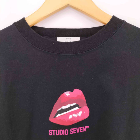 スタジオセブン STUDIO SEVEN リッププリント長袖Tシャツ メンズ JPN:S
