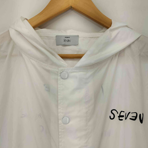 スタジオセブン STUDIO SEVEN メッセージ ロゴ プリント フーデッドコート メンズ JPN:S