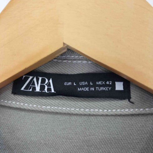 ザラ ZARA BOXY FIT TOPSTITCHED JACKET メンズ import:L