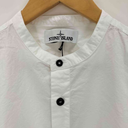 ストーンアイランド STONE ISLAND アームロゴ刺繍 バンドカラーシャツ メンズ JPN:M