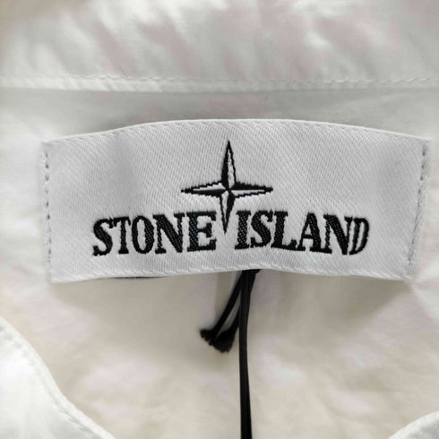 ストーンアイランド STONE ISLAND アームロゴ刺繍 バンドカラーシャツ メンズ JPN:M