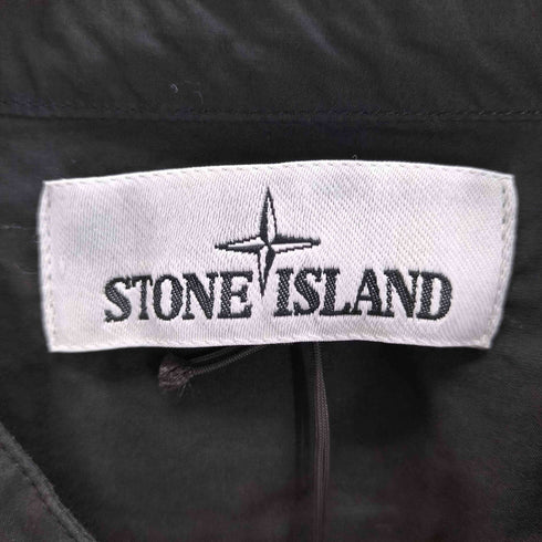 ストーンアイランド STONE ISLAND アームロゴ刺繍 バンドカラーシャツ メンズ JPN:M