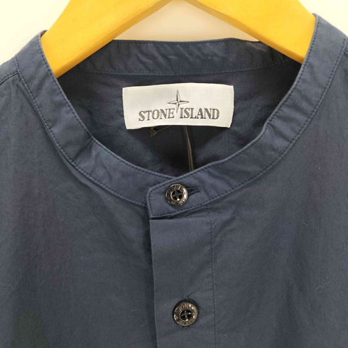 ストーンアイランド STONE ISLAND アームロゴ刺繍 バンドカラーシャツ メンズ JPN:M