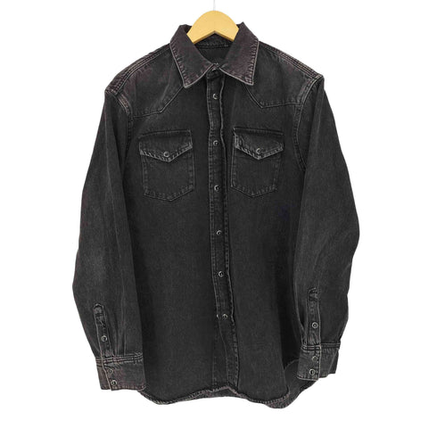 ザラ ZARA ウエスタンデニムシャツ メンズ import:M
