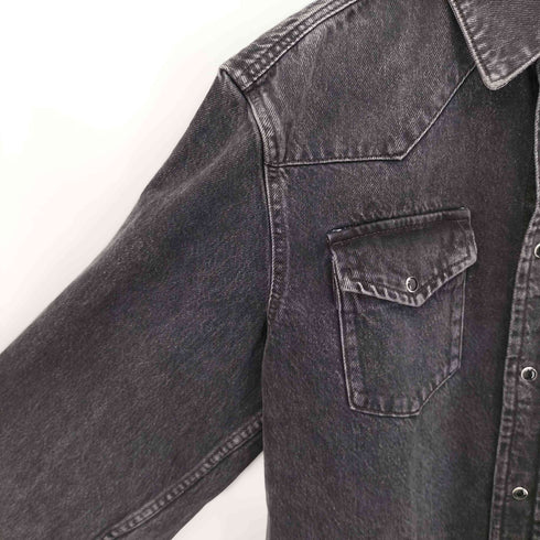 ザラ ZARA ウエスタンデニムシャツ メンズ import:M