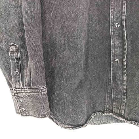 ザラ ZARA ウエスタンデニムシャツ メンズ import:M