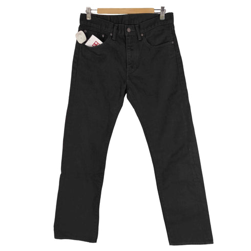 リーバイス Levis 505 裏起毛デニムパンツ ブラックデニム メンズ W31 L32