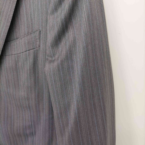 シンプリシテプリュス SIMPLICITE PLUS Loro Piana SUPER 130'S WOOL 2B ストライプ テーラードジャケット メンズ FR:46