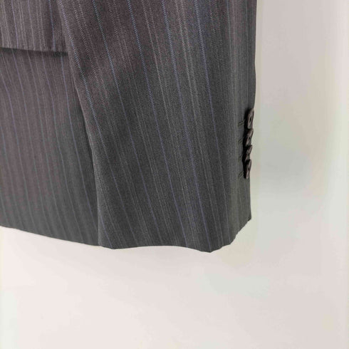 シンプリシテプリュス SIMPLICITE PLUS Loro Piana SUPER 130'S WOOL 2B ストライプ テーラードジャケット メンズ FR:46