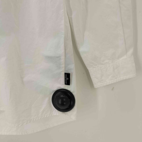 ストーンアイランド STONE ISLAND ロゴ刺繍 バンドカラーシャツ メンズ JPN:M