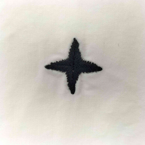 ストーンアイランド STONE ISLAND ロゴ刺繍 バンドカラーシャツ メンズ JPN:M