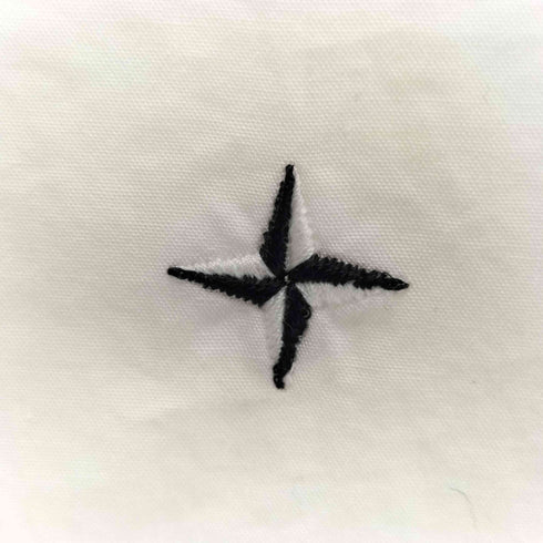 ストーンアイランド STONE ISLAND ロゴ刺繍 バンドカラーシャツ メンズ JPN:M