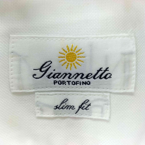 ジャンネット giannetto SLIM FIT 比翼シャツ メンズ 15 3/4 40