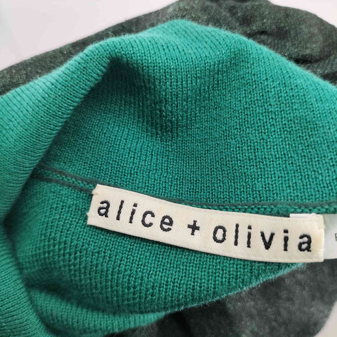 アリスオリビア alice + olivia パワーショルダーハイネックニット レディース XS