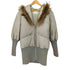 アルカリ alcali ラクーンファー ショールカラ―ダウンジャケット レディース