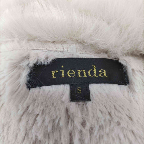 リエンダ rienda ラッフルフェイクムートンコート レディース JPN:S