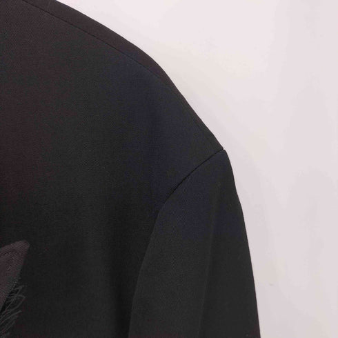 ヨウジヤマモトプールオム Yohji Yamamoto POUR HOMME 23SS GABARDINE W-DOUBLE BODY PEAKED JKA 100番台 ウールギャバジン メンズ JPN:2