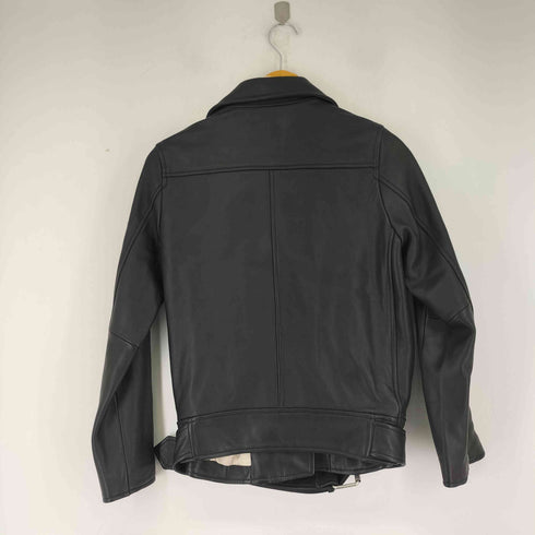 スナイデル snidel ラムレザーダブルライダースジャケット レディース 0