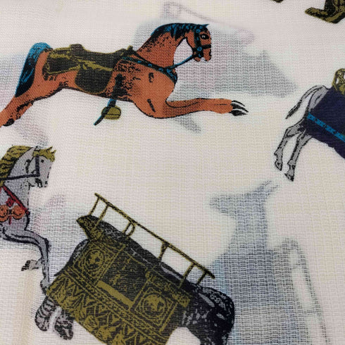 ミチコロンドン MICHIKO LONDON ウール 総柄 スカーフ レディース