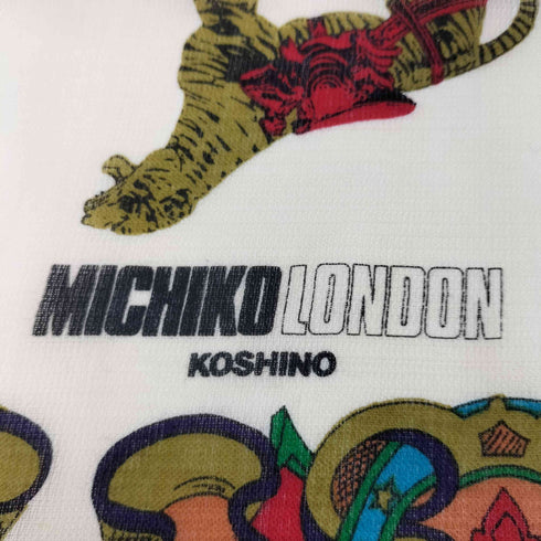 ミチコロンドン MICHIKO LONDON ウール 総柄 スカーフ レディース