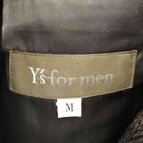 ワイズフォーメン Ys for men 90s 茶タグ ウールレーヨン ヘリンボーン 3Bテーラードジャケット オーバーサイズ メンズ JPN:M