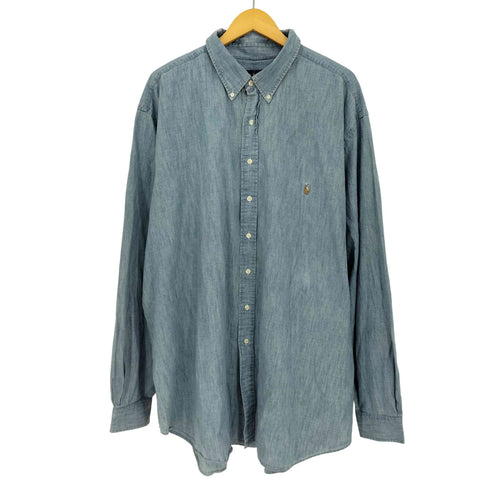 ラルフローレン RALPH LAUREN CLASSIC FIT オーバーサイズ シャンブレーシャツ メンズ 3XL