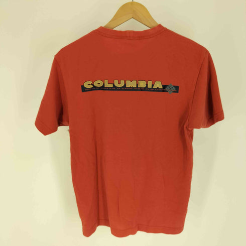コロンビア Columbia バック プリント 鹿の子 クルーネック Tシャツ メンズ import:S