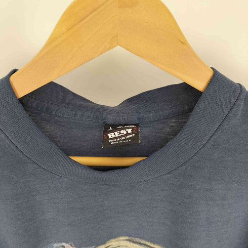 90S FRUIT OF THE LOOM ボディ BEST USA製 カウボーイ アニマル ロデオ プリント クルーネック Tシャツ シングルステッチ メンズ import:L