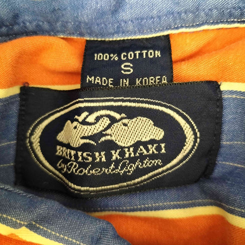 ブリティッシュカーキ BRITISH KHAKI 90S フラップポケット ストライプ B.D シャツ メンズ import:S