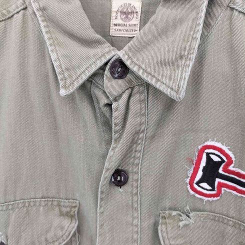 ボーイスカウトオブアメリカ BOY SCOUTS OF AMERICA 50S~60S コットンツイルシャツ メンズ
