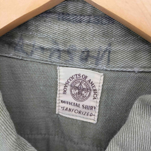 ボーイスカウトオブアメリカ BOY SCOUTS OF AMERICA 50S~60S コットンツイルシャツ メンズ