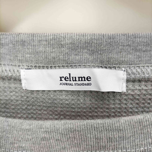 ジャーナルスタンダードレリューム JOURNAL STANDARD relume 24SS TCワッフルオーバーサイズロングスリーブTシャツ レディース FREE