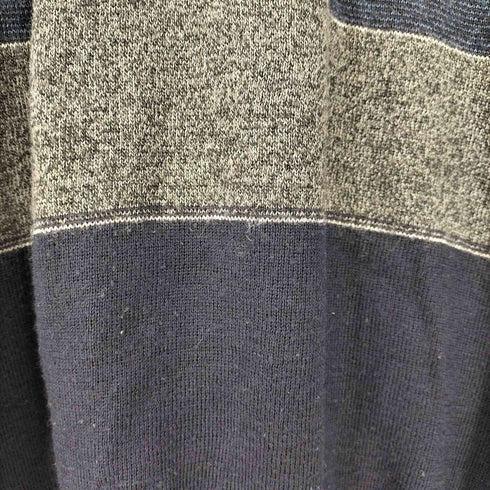 via cortesa extra comfort ボーダー柄 ウール ポロシャツ メンズ