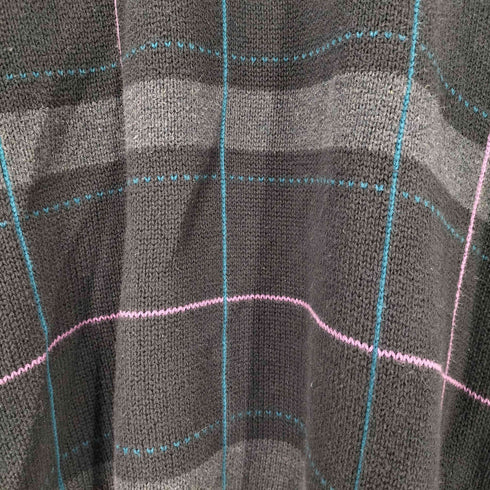 ライルアンドスコット LYLE&SCOTT チェック柄 Vネック コットンニット メンズ JPN:XL