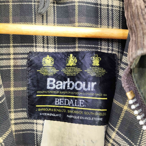 バブアー Barbour 襟コーデュロイ 3ワラント BEDALE チェック柄ライナー オイルドジャケット メンズ
