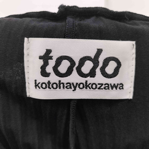 トゥードゥーコトハヨコザワ todo kotoha yokozawa todo series 別注 PLEAT PANT プリーツカーゴパンツ メンズ JPN:S