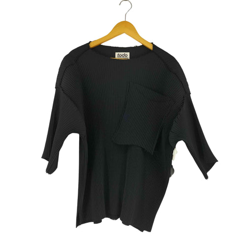 トゥードゥーコトハヨコザワ todo kotoha yokozawa todo series 別注 PLEAT POCKET TEE プリーツポケットカットソー メンズ JPN:S