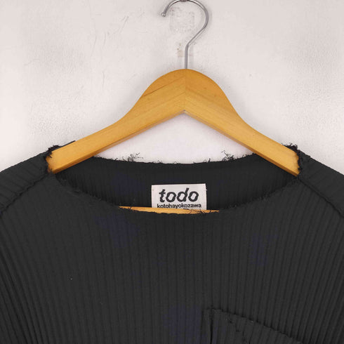 トゥードゥーコトハヨコザワ todo kotoha yokozawa todo series 別注 PLEAT POCKET TEE プリーツポケットカットソー メンズ JPN:S