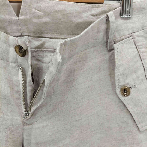 ノゾミイシグロ NOZOMI ISHIGURO レース切替 リネンパンツ レディース JPN:M