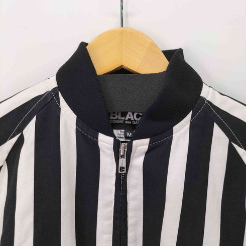 ブラックコムデギャルソン BLACK COMME des GARCONS 16AW 裏地キルティングストライプブルゾン メンズ JPN:M